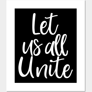 Let's All Unite, Black Lives Matter, Civil Rights, I Can't Breathe Posters and Art